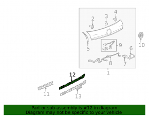 Emblem inscription ENCORE tailgate Buick Encore 13-19