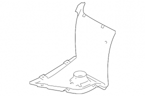 Front right fender liner for the front of a 17-23 Porsche Panamera