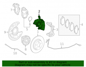 Rear left support Mercedes GLA 14-20 electric