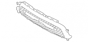 Land Rover Range Rover Sport 18-22 Autobiography, HSE, HST, Supercharged Front Bumper Lower Grille