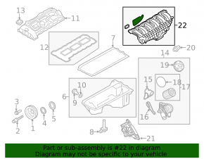 Intake manifold BMW 335i e92 07-13