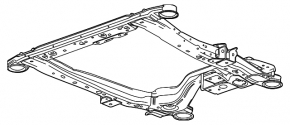 Front subframe Chevrolet Malibu 13-15 2.5