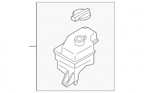 Cooling expansion tank Hyundai Sonata 11-15