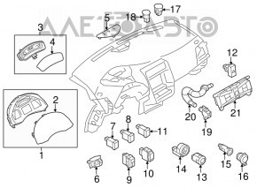 Climate control control of Nissan Leaf 13-17