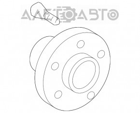 Front left hub Lexus RX350 RX450h 16-22
