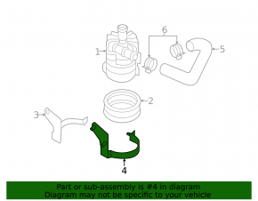 Additional Cooling Pump Bracket Audi A6 C7 12-15 3.0T 2 Parts