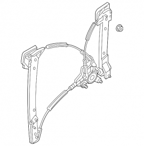 Rear left window lift mechanism for the Audi E-Tron 19-23