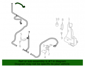 Headlight washer hose for Audi E-Tron 19-23