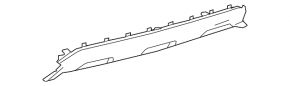Rear Bumper Lip Central Lexus RX350 16-19
