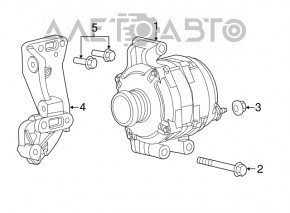 Generator Dodge Dart 13-16 2.0 2.4