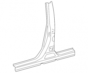 Body pillar central left Toyota Camry v50 12-14 usa sawed off