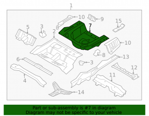 Kia Optima 11-15 trunk trough