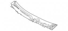 Windscreen wiper grille plastic Nissan Rogue 21-23 S, SV JP built