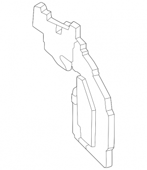 Inner left fender seal for Nissan Ariya 23-25