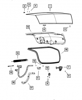 Chrysler 300 Trunk Lid Seal 11-23