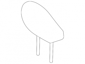 Headrest rear left 2nd row Toyota Highlander 20-25 leather black, XLE