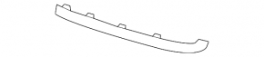 Front bumper molding right VW Touareg 15-17 chrome