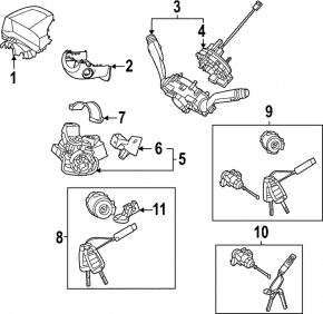 Hyundai Tucson 22-24 front left door lock cylinder
