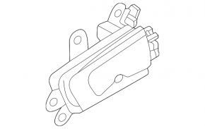 Hyundai Sonata 20-26 black and chrome inner front left door handle