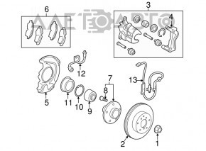 ABS sensor front right Toyota Camry v40