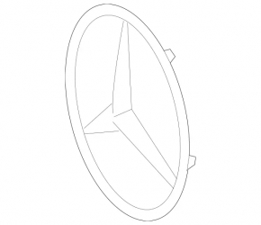 Mercedes H247 GLA 20-23 chrome grille emblem
