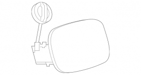 Mercedes A-class V177 19-22 fuel filler flap housing