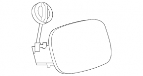 Mercedes A-class V177 19-22 fuel filler flap housing