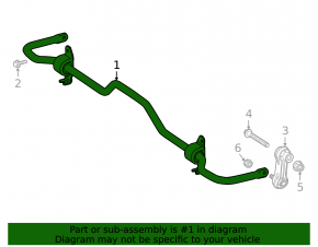 Rear stabilizer Mercedes H247 GLA 21-26 FWD