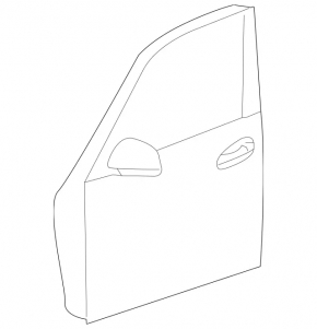 Door assembly front right Mercedes GLC 16-22 SUV