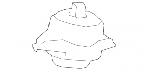 Left engine mount G-class W463 G550 19-24 4.0