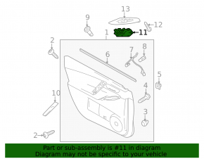 Front right window lift control Mazda3 MPS 09-13