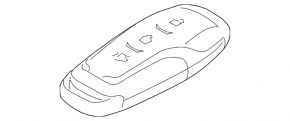 Ford Mustang mk6 key 15-17 868 MHz