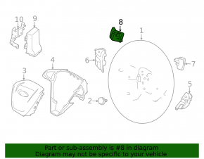 Left steering column paddle Ford Edge 15-24