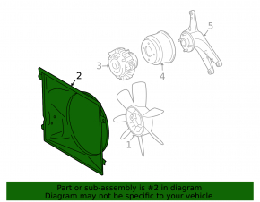 Lexus GX460 10-23 Radiator Shroud Diffuser