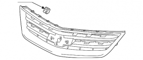 Grille grill Chevrolet Impala 14-20 with emblem