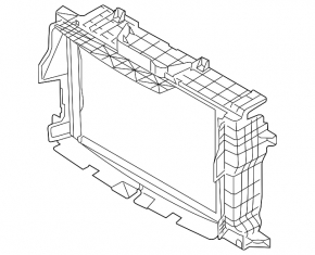 Radiator deflector Hyundai Palisade 20-22