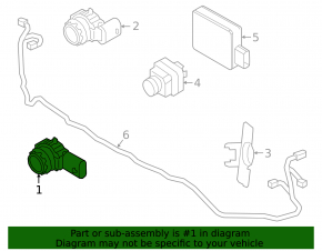 Volvo C40 22-24 Front Bumper Parking Sensor