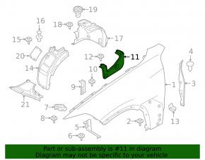 Upper rear left wing bracket BMW X5 G05 19-23