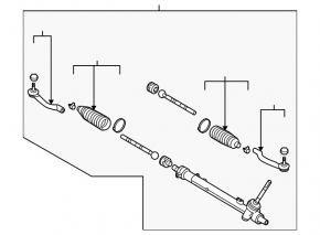 Nissan Rogue 08-15 Power Steering Rack