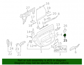 Rear left window lift control for Audi A6 C7 12-13 matt
