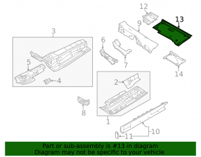 Bottom protection left Audi A6 C7 12-18