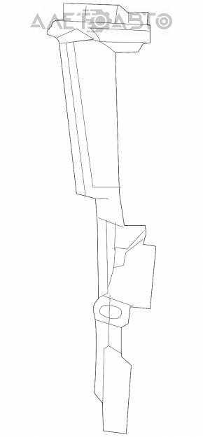Radiator deflector right Dodge Durango 11-12 3.6, 5.7