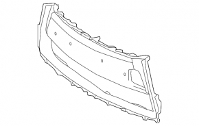 Front bumper center trim for Lexus LS 13-17 rest.