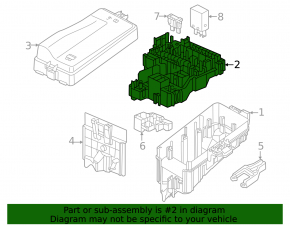 VW Atlas 24-25 Underhood Fuse Box