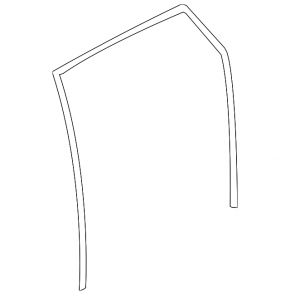 Rear left glass seal Subaru Forester 14-18 SJ