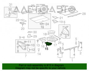 Rear trunk tray for Lexus RX350 RX450h 10-15