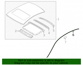 Roof lining left Infiniti Q50 14-17