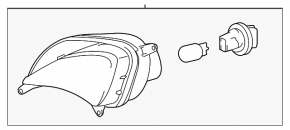 Right turn signal Toyota Avalon 13-15