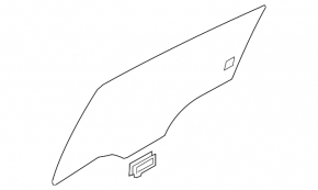 Glass of the rear left door Hyundai Ioniq 17-22