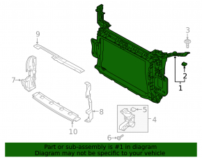 Audi Q3 83A 19-25 radiator panel TV